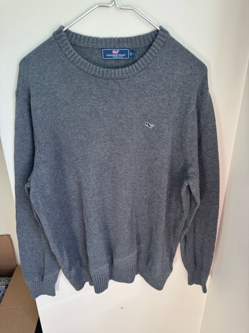 Vineyard Vines Men's Gray Crewneck Sweater Size L
